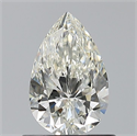 Natural Diamond 0.72 Carats, Pear with  Cut, H Color, IF Clarity and Certified by IGI