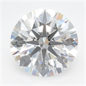 Lab Grown Diamond 2.93 Carats, Round with Ideal Cut, D Color, IF Clarity and Certified by IGI