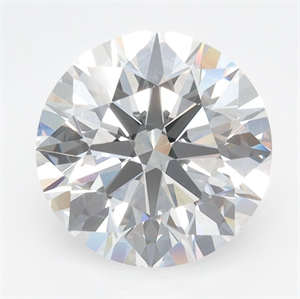 Picture of Lab Grown Diamond 2.93 Carats, Round with Ideal Cut, D Color, IF Clarity and Certified by IGI
