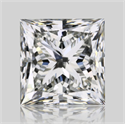 Natural Diamond 1.01 Carats, Princess with  Cut, H Color, VS1 Clarity and Certified by GIA