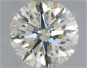 Natural Diamond 0.93 Carats, Round with Excellent Cut, L Color, VS2 Clarity and Certified by IGI