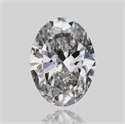 Natural Diamond 0.36 Carats, Oval with  Cut, E Color, SI1 Clarity and Certified by GIA