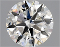 Natural Diamond 0.85 Carats, Round with Excellent Cut, G Color, SI1 Clarity and Certified by GIA