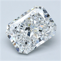 Natural Diamond 5.04 Carats, Radiant with  Cut, E Color, SI1 Clarity and Certified by GIA