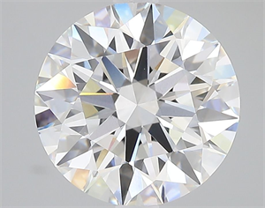 Picture of Lab Grown Diamond 4.08 Carats, Round with Ideal Cut, D Color, VVS2 Clarity and Certified by IGI