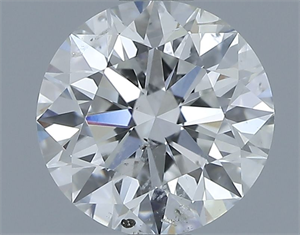 Picture of Natural Diamond 0.90 Carats, Round with Excellent Cut, F Color, SI2 Clarity and Certified by IGI