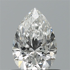 Foto Diamante Natural 0.51 quilates, De pera , Color E, claridad VVS1 y certificado GIA de