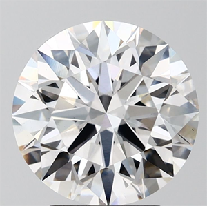 Picture of Lab Grown Diamond 3.52 Carats, Round with Ideal Cut, F Color, VS1 Clarity and Certified by IGI