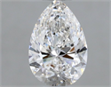 Natural Diamond 0.40 Carats, Pear with  Cut, F Color, VVS1 Clarity and Certified by GIA
