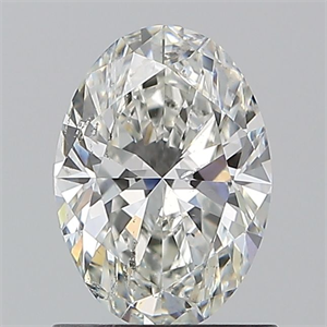 Picture of Natural Diamond 1.01 Carats, Oval with  Cut, H Color, SI1 Clarity and Certified by GIA