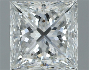 Picture of Natural Diamond 1.01 Carats, Princess with  Cut, F Color, VS2 Clarity and Certified by GIA