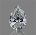Natural Diamond 0.50 Carats, Pear with  Cut, F Color, SI1 Clarity and Certified by GIA