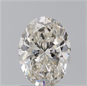 Natural Diamond 1.57 Carats, Oval with  Cut, J Color, VVS2 Clarity and Certified by GIA