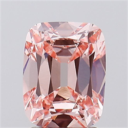 Picture of Lab Grown Diamond 2.03 Carats, Cushion with  Cut, Fancy Intense Pink Color, VVS2 Clarity and Certified by IGI