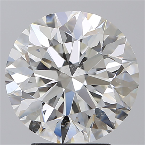 Picture of Natural Diamond 4.01 Carats, Round with Excellent Cut, H Color, SI2 Clarity and Certified by GIA