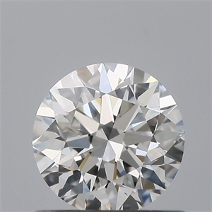 Picture of Natural Diamond 0.59 Carats, Round with Excellent Cut, E Color, IF Clarity and Certified by GIA