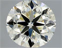 Natural Diamond 0.90 Carats, Round with Very Good Cut, K Color, VVS2 Clarity and Certified by IGI