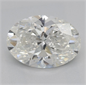 Natural Diamond 1.51 Carats, Oval with  Cut, H Color, SI2 Clarity and Certified by GIA