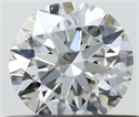 Natural Diamond 0.46 Carats, Round with Excellent Cut, E Color, SI1 Clarity and Certified by IGI