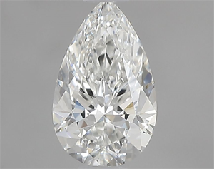 Picture of Natural Diamond 0.58 Carats, Pear with  Cut, G Color, VS2 Clarity and Certified by GIA