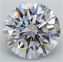 Lab Grown Diamond 2.02 Carats, Round with Ideal Cut, E Color, VS1 Clarity and Certified by IGI