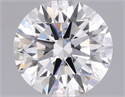 Lab Grown Diamond 1.56 Carats, Round with Ideal Cut, F Color, VVS2 Clarity and Certified by IGI