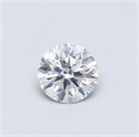 Diamante Natural 0.40 quilates, Redondo , Color F, claridad I1 y certificado GIA