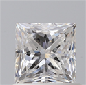 Natural Diamond 0.90 Carats, Princess with  Cut, E Color, SI1 Clarity and Certified by GIA
