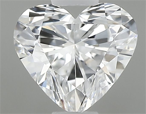 Picture of Natural Diamond 0.40 Carats, Heart with  Cut, D Color, VVS1 Clarity and Certified by GIA