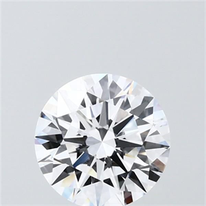 Picture of Lab Grown Diamond 1.53 Carats, Round with Ideal Cut, D Color, VVS2 Clarity and Certified by IGI