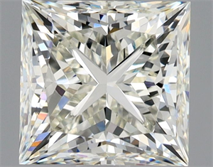 Foto Diamante Natural 1.50 quilates, Princesa , Color K, claridad VS1 y certificado GIA de