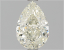 Natural Diamond 1.71 Carats, Pear with  Cut, K Color, SI1 Clarity and Certified by HRD