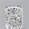 Natural Diamond 0.70 Carats, Radiant with  Cut, E Color, VS1 Clarity and Certified by GIA