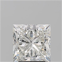 Natural Diamond 3.41 Carats, Princess with  Cut, H Color, VS1 Clarity and Certified by GIA