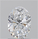 Natural Diamond 1.11 Carats, Oval with  Cut, D Color, VVS1 Clarity and Certified by GIA