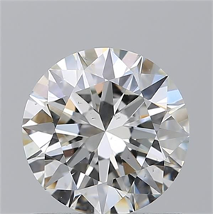 Picture of Natural Diamond 1.02 Carats, Round with Excellent Cut, H Color, SI1 Clarity and Certified by GIA