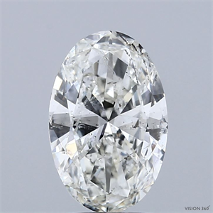 Picture of Natural Diamond 1.50 Carats, Oval with  Cut, J Color, I1 Clarity and Certified by GIA