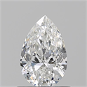 Natural Diamond 0.71 Carats, Pear with  Cut, F Color, VS1 Clarity and Certified by GIA