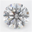 Lab Grown Diamond 4.00 Carats, Round with Ideal Cut, D Color, VVS1 Clarity and Certified by IGI