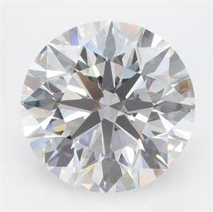 Picture of Lab Grown Diamond 4.00 Carats, Round with Ideal Cut, D Color, VVS1 Clarity and Certified by IGI