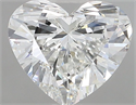 Diamante Natural 1.53 quilates, Corazón , Color G, claridad IF y certificado HRD
