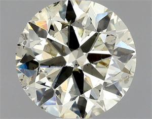 Picture of Natural Diamond 1.01 Carats, Round with Very Good Cut, L Color, SI2 Clarity and Certified by HRD