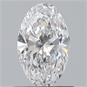 Natural Diamond 0.60 Carats, Oval with  Cut, D Color, VS1 Clarity and Certified by GIA