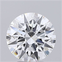 Lab Grown Diamond 3.72 Carats, Round with Ideal Cut, D Color, VVS1 Clarity and Certified by IGI
