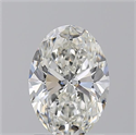 Natural Diamond 1.70 Carats, Oval with  Cut, H Color, SI1 Clarity and Certified by GIA