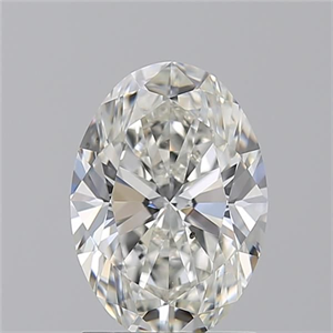 Picture of Natural Diamond 1.70 Carats, Oval with  Cut, H Color, SI1 Clarity and Certified by GIA