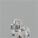 Natural Diamond 0.51 Carats, Heart with  Cut, D Color, SI2 Clarity and Certified by GIA