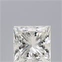 Natural Diamond 0.71 Carats, Princess with  Cut, I Color, VVS2 Clarity and Certified by GIA