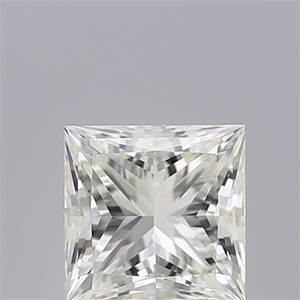 Picture of Natural Diamond 0.71 Carats, Princess with  Cut, I Color, VVS2 Clarity and Certified by GIA