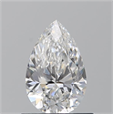 Natural Diamond 0.73 Carats, Pear with  Cut, E Color, SI1 Clarity and Certified by GIA